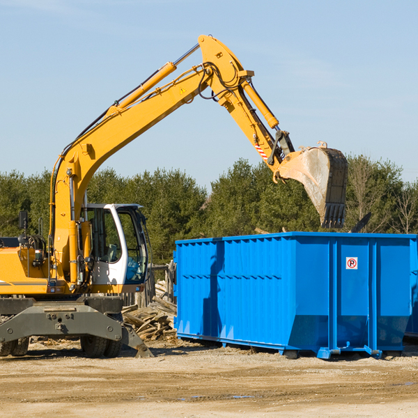 are there any restrictions on where a residential dumpster can be placed in Deal Island Maryland